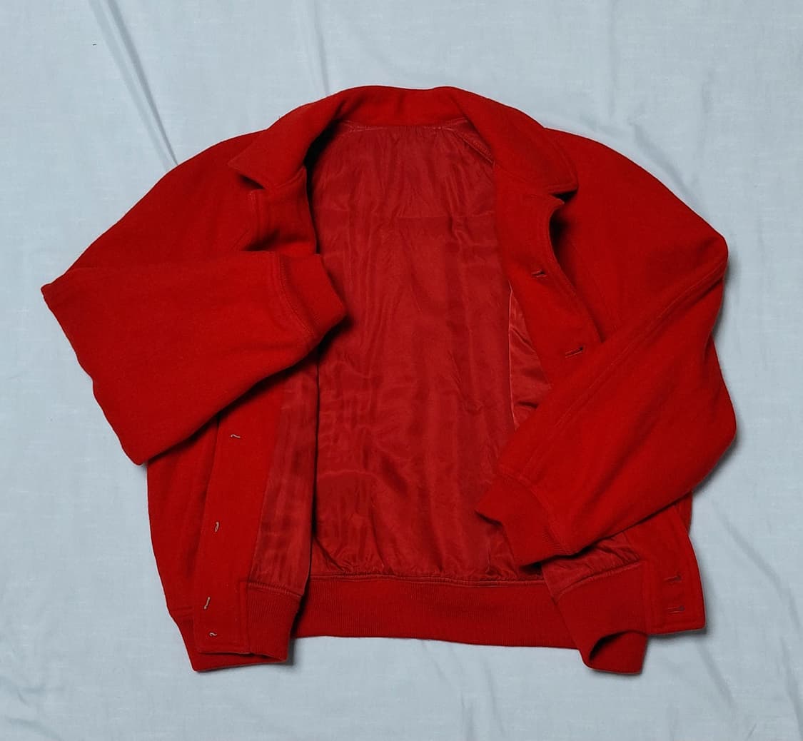 [빈티지] 마드모아젤 논논(Mlle NON NON) 울 스타디움 자켓 상품이미지4