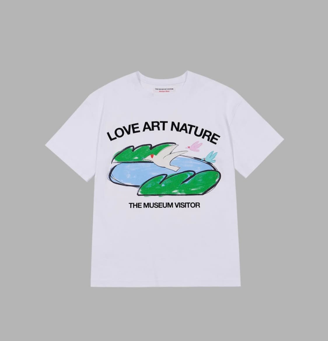 더뮤지엄비지터 LOVE ART NATURE 반팔 티셔츠 M 상품이미지1