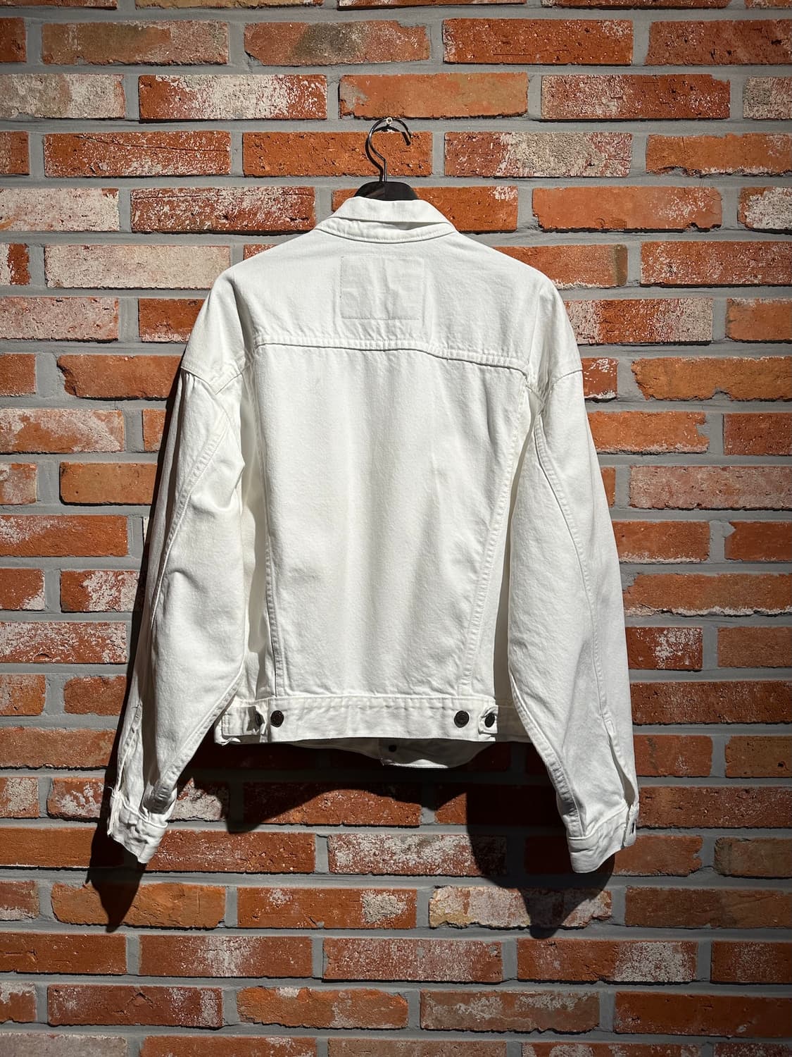 90s USA 빈티지 리바이스 70598-0251 화이트 트러커 데님자켓 상품이미지6
