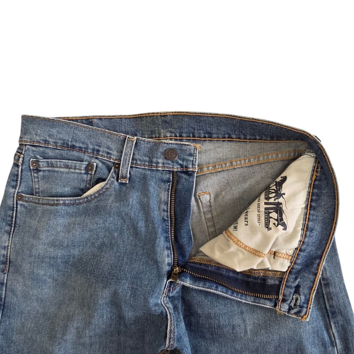 Levi's 리바이스 505 빈티지 스트레이트 워싱 데님  상품이미지2