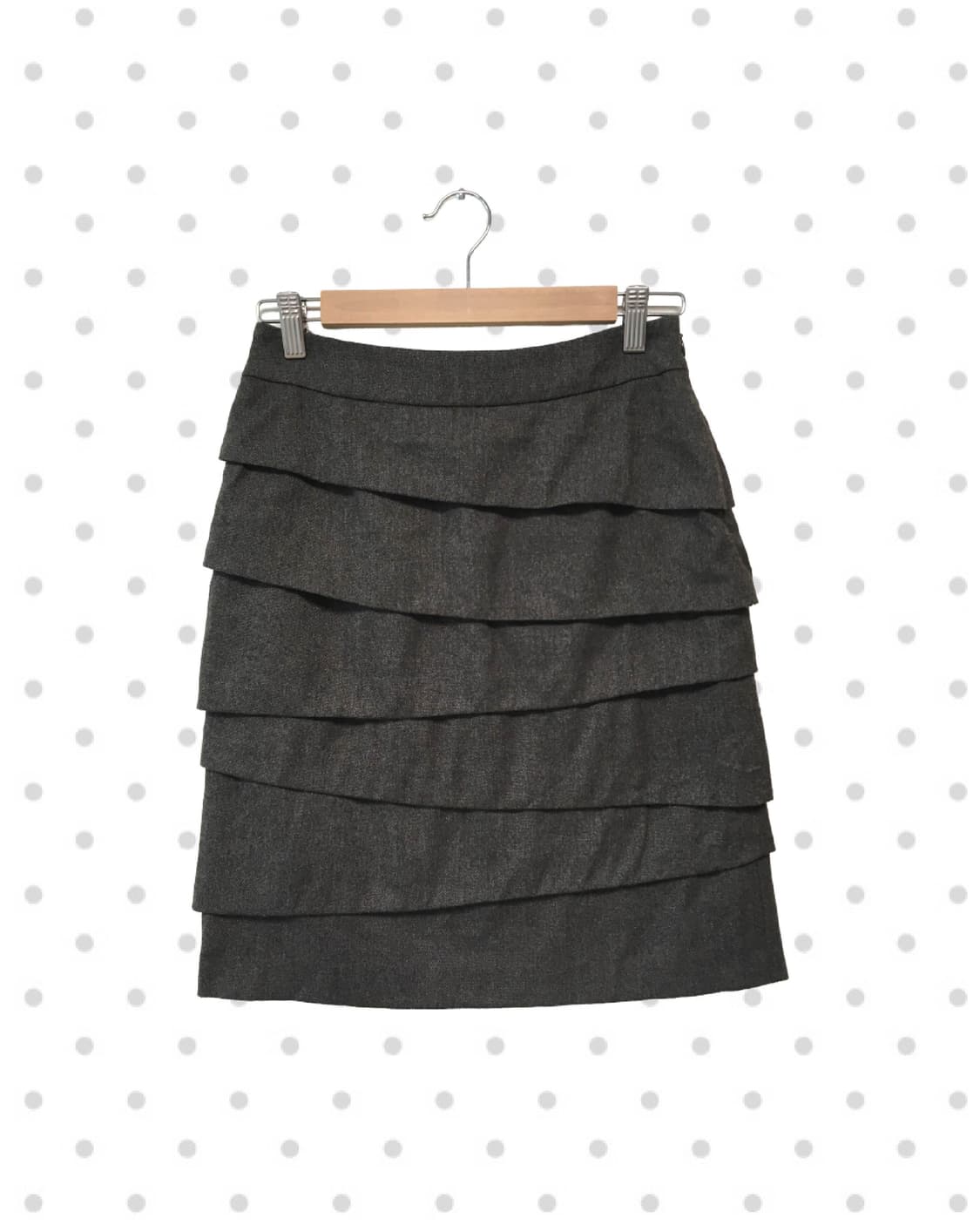 vintage tiered ruffle skirt charcoal 상품이미지1