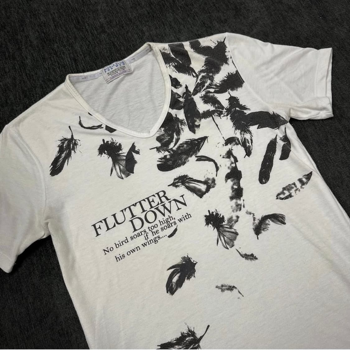 Nicole club feather printing short 상품이미지5