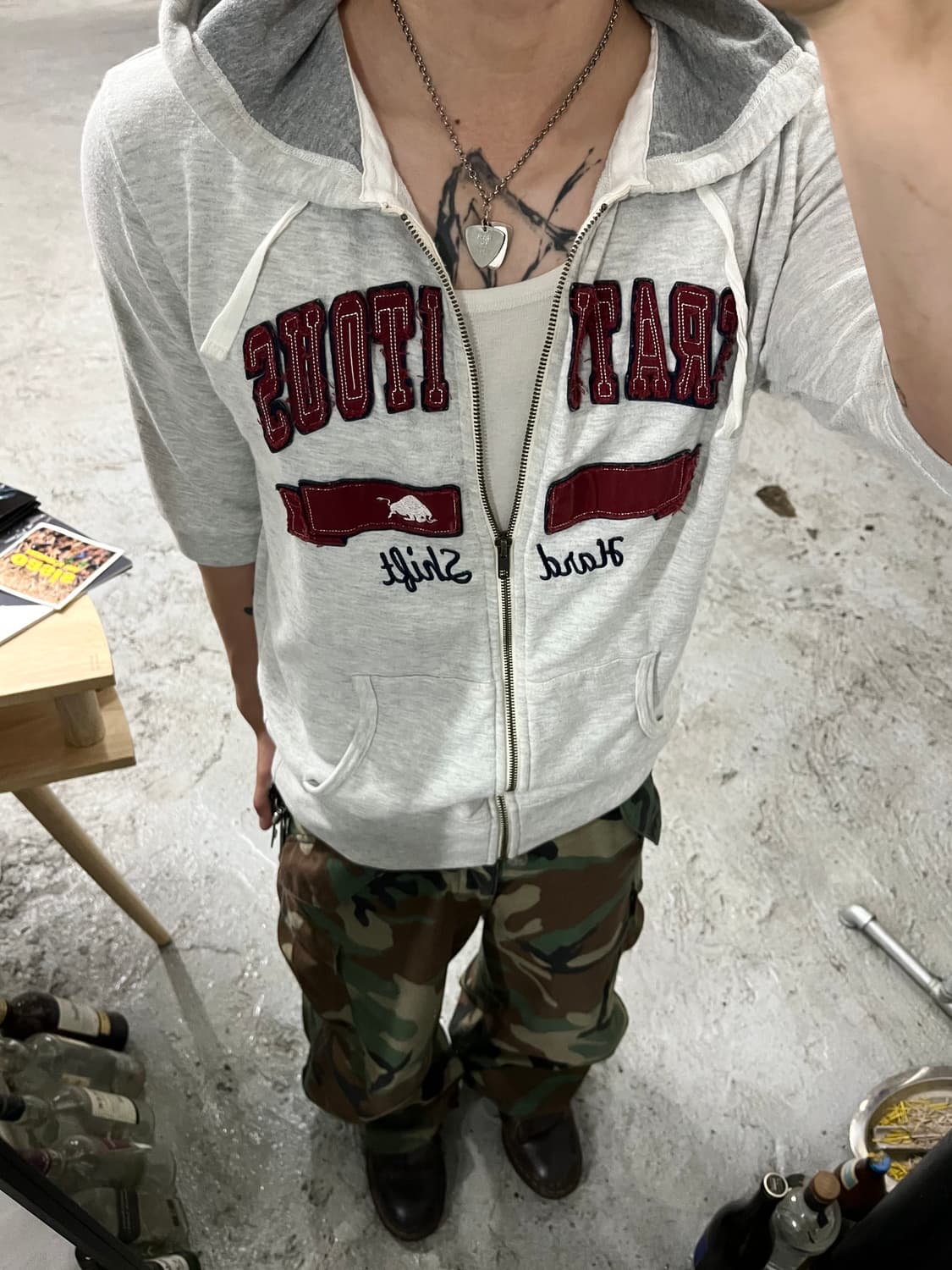 AMORE PURO half hood zip up 상품이미지3