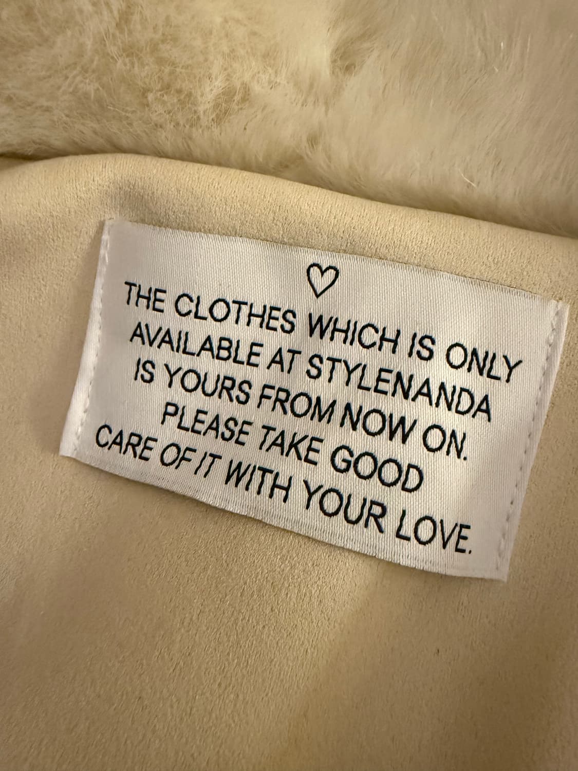 [STYLENANDA] 송치 무스탕 퍼 자켓 fur jacket 상품이미지5