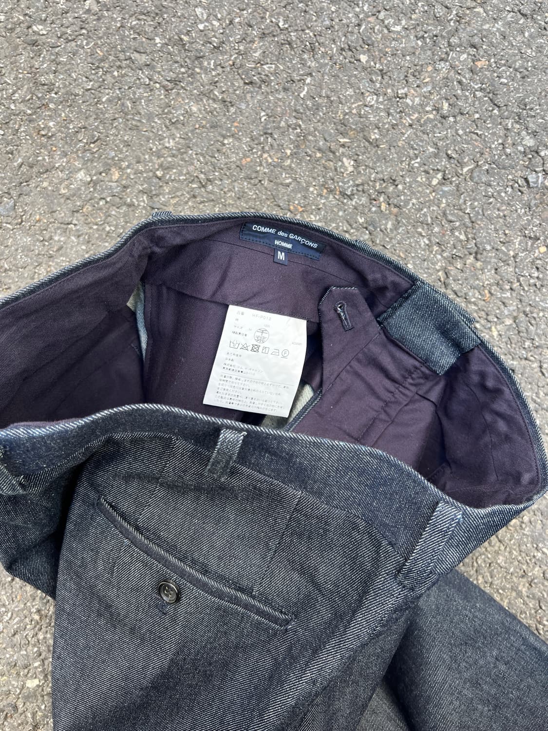 COMME Des GARCONS HOMME 꼼데가르송옴므 생지데님 상품이미지3