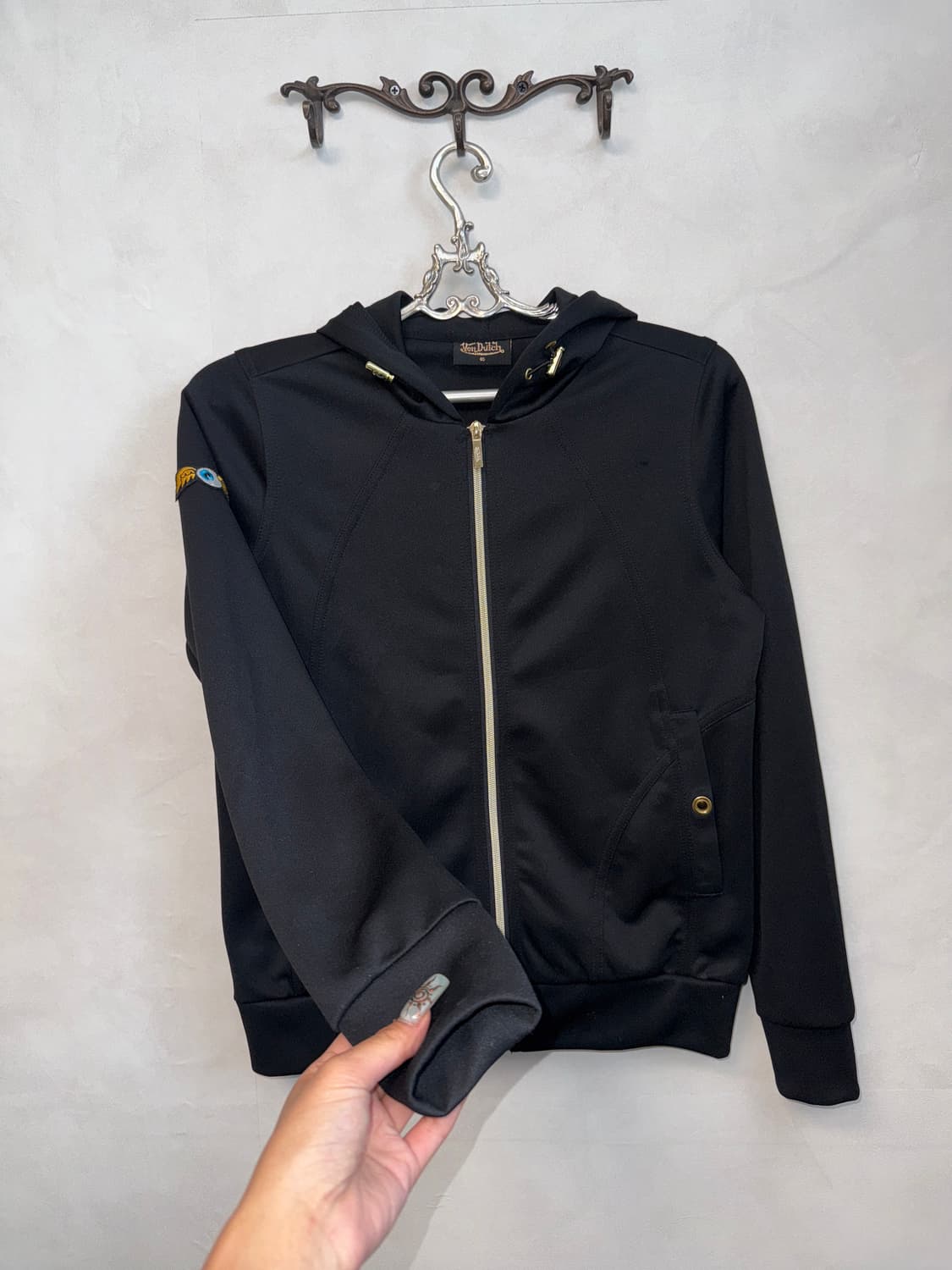 Von Dutch black cubic logo hood zipup  상품이미지2