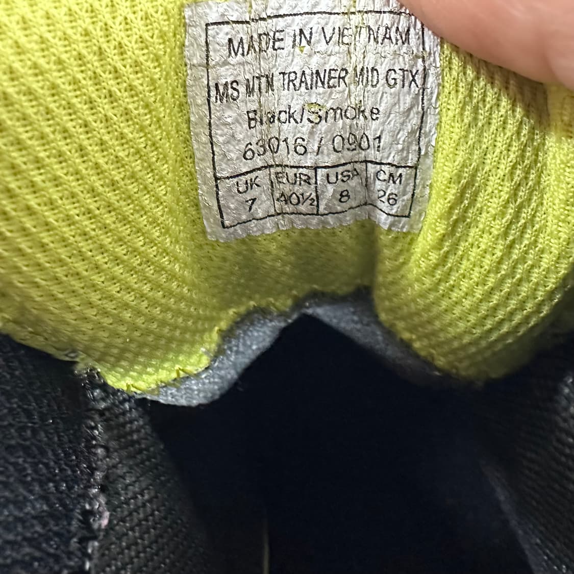 살레와 MTN 트레이너 미드 GTX 고어텍스 비브람 등산화 260 상품이미지8