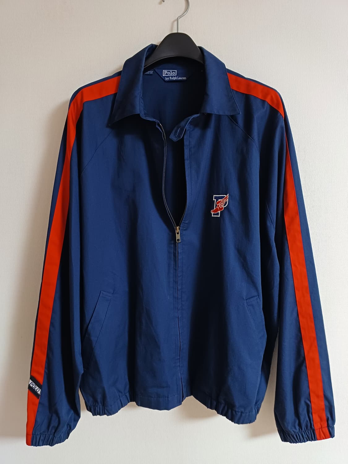 92년도 폴로 랄프로렌 p wing 피윙 자켓 스윙탑 블루종 polo 상품이미지1