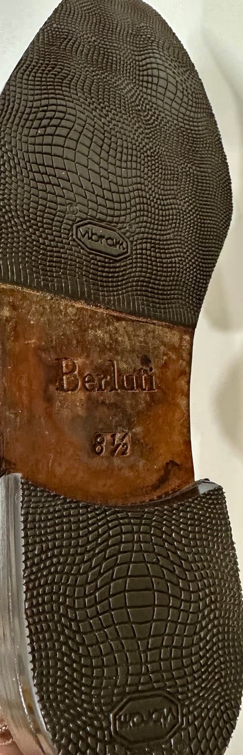 벨루티 카프스킨 브라운 레더 슈즈 8.5 구두 상품이미지5