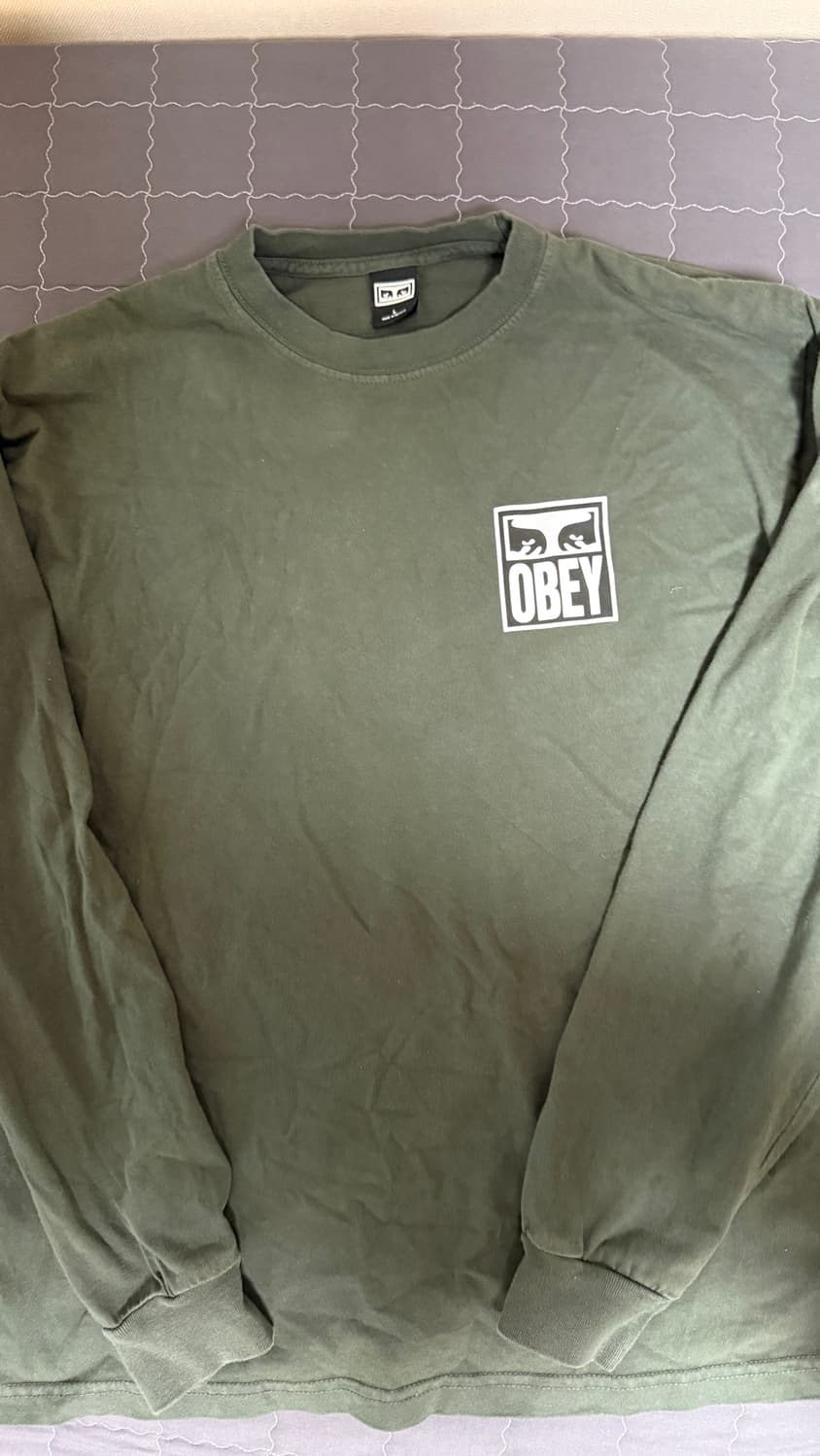 OBEY 롱슬리브 L 카키 상품이미지1