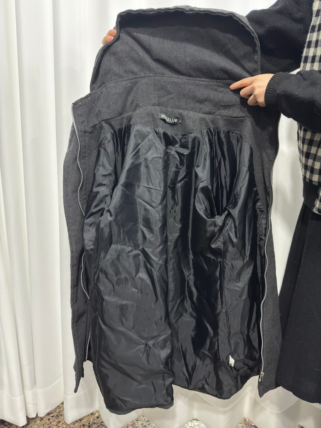 meikalu button hood wool coat 상품이미지9