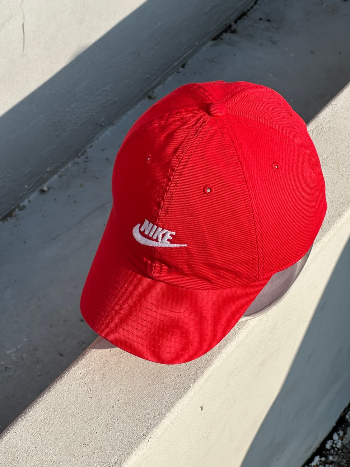 [F] 나이키 로고 헤리티지86 퓨추라 레드 볼캡 모자 상품이미지2