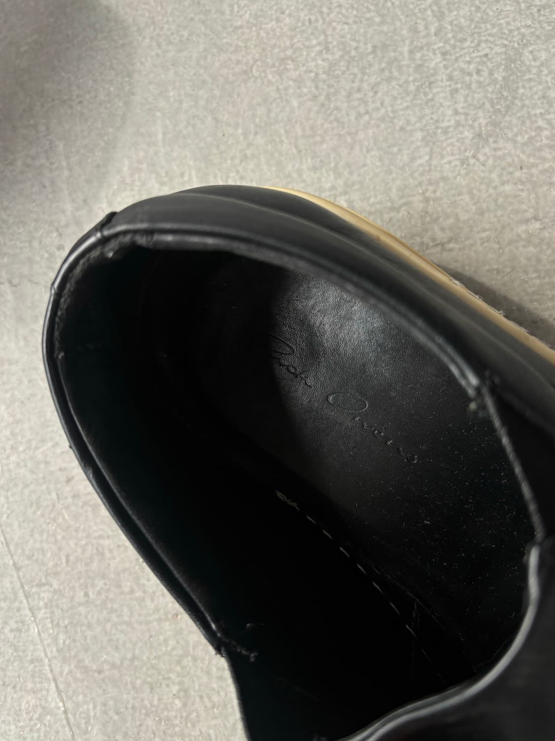 릭오웬스 레더 슬립온  상품이미지6