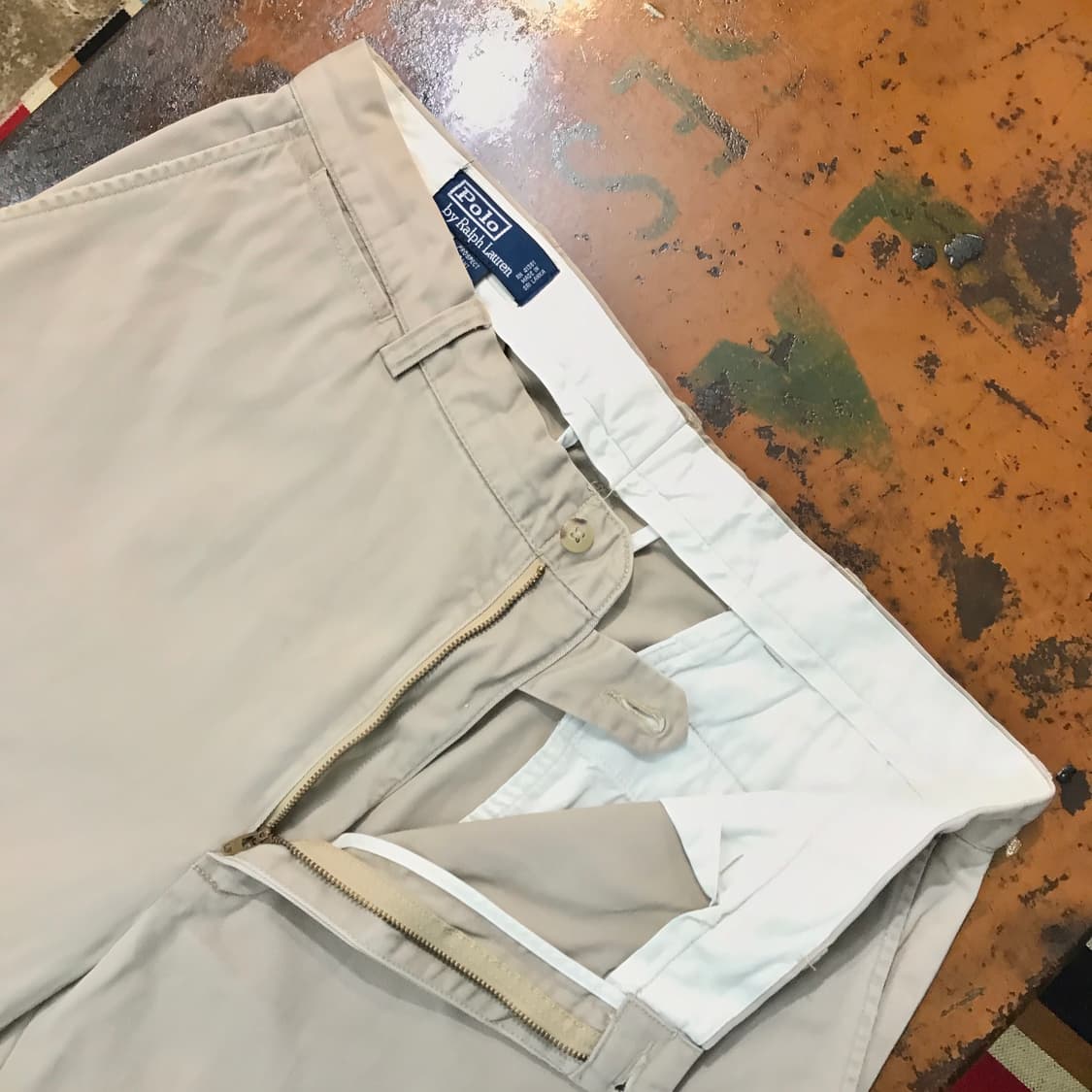 폴로랄프로렌 베이지 코튼 치노 팬츠 면바지 허리 37 빅사이즈 상품이미지5