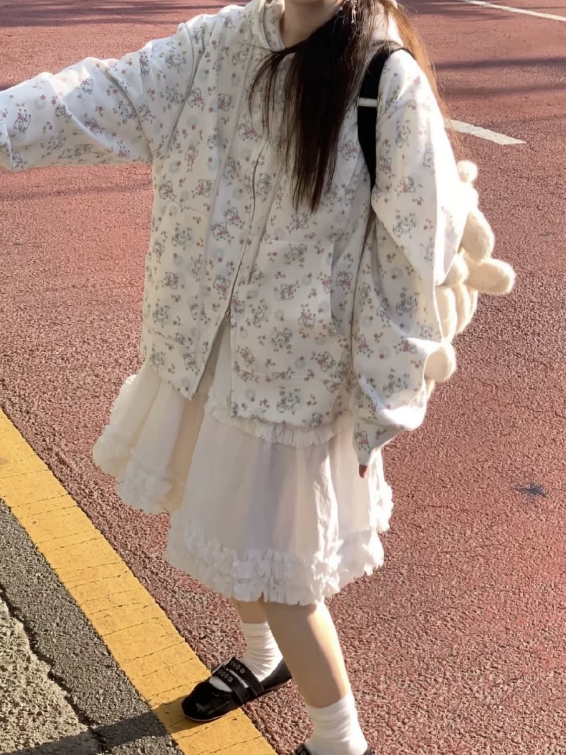 마블링 baby lamb 후드집업 상품이미지2