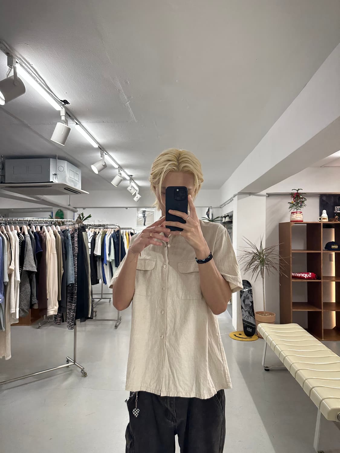 BEAMS PLUS Cotton Linen Canvas Shirt 상품이미지3