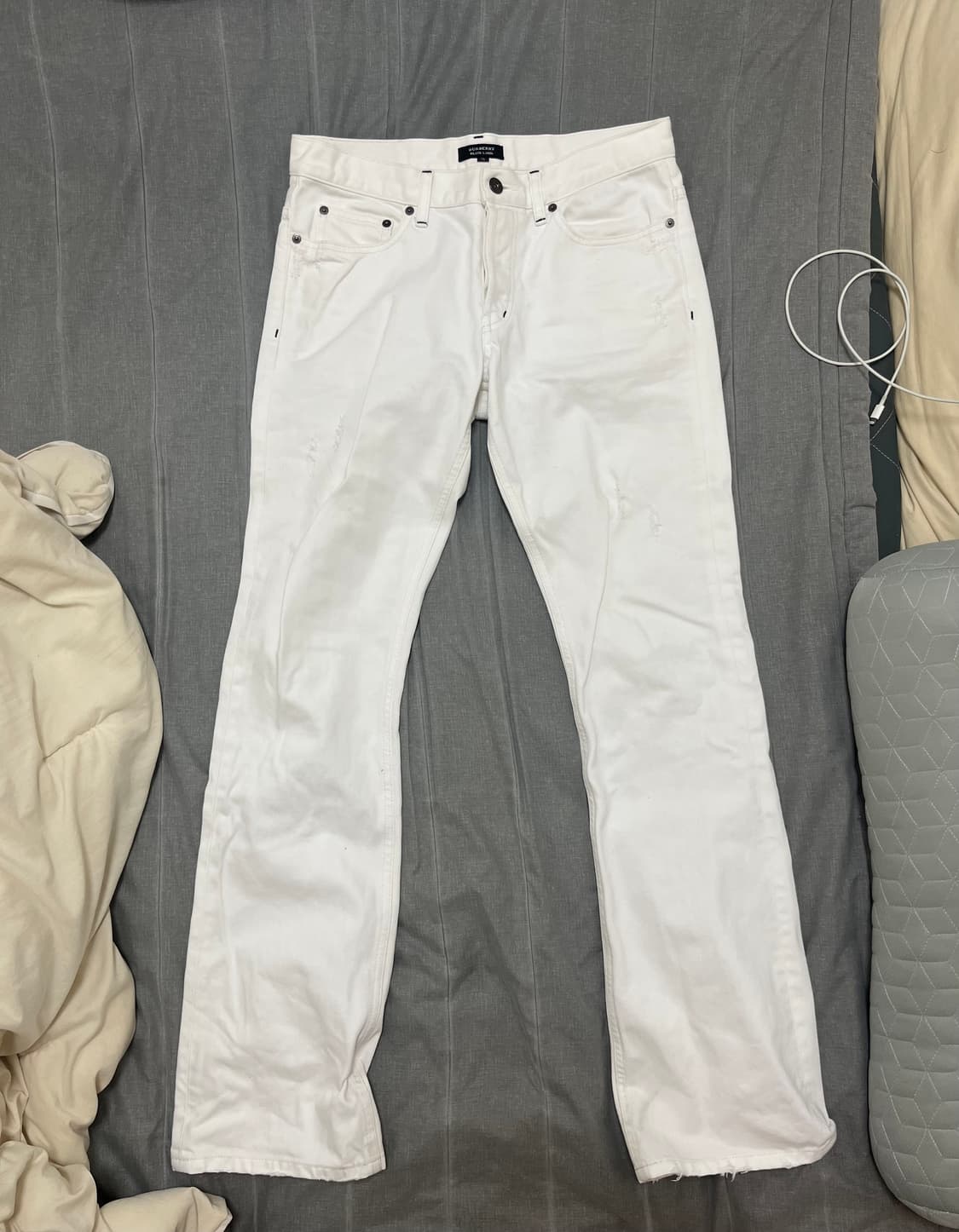 버버리 블랙 라벨 부츠컷 팬츠 상품이미지1