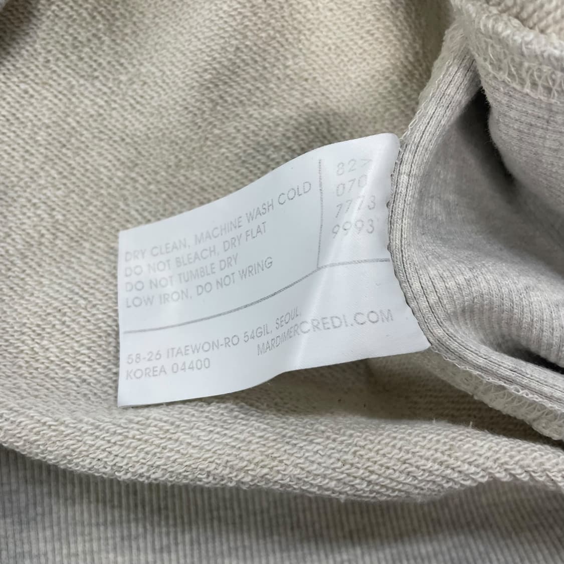 마르디메크르디 플라워 크루넥 맨투맨 상품이미지5