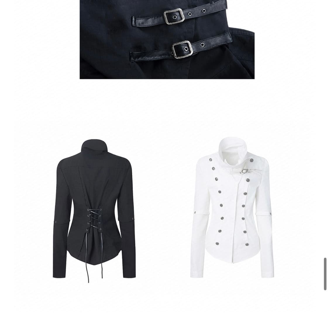 하이넥메탈버튼자켓 고스펑크헬무트랭락시크다크웨어나폴레옹릭오웬스보헤미안서울 상품이미지6