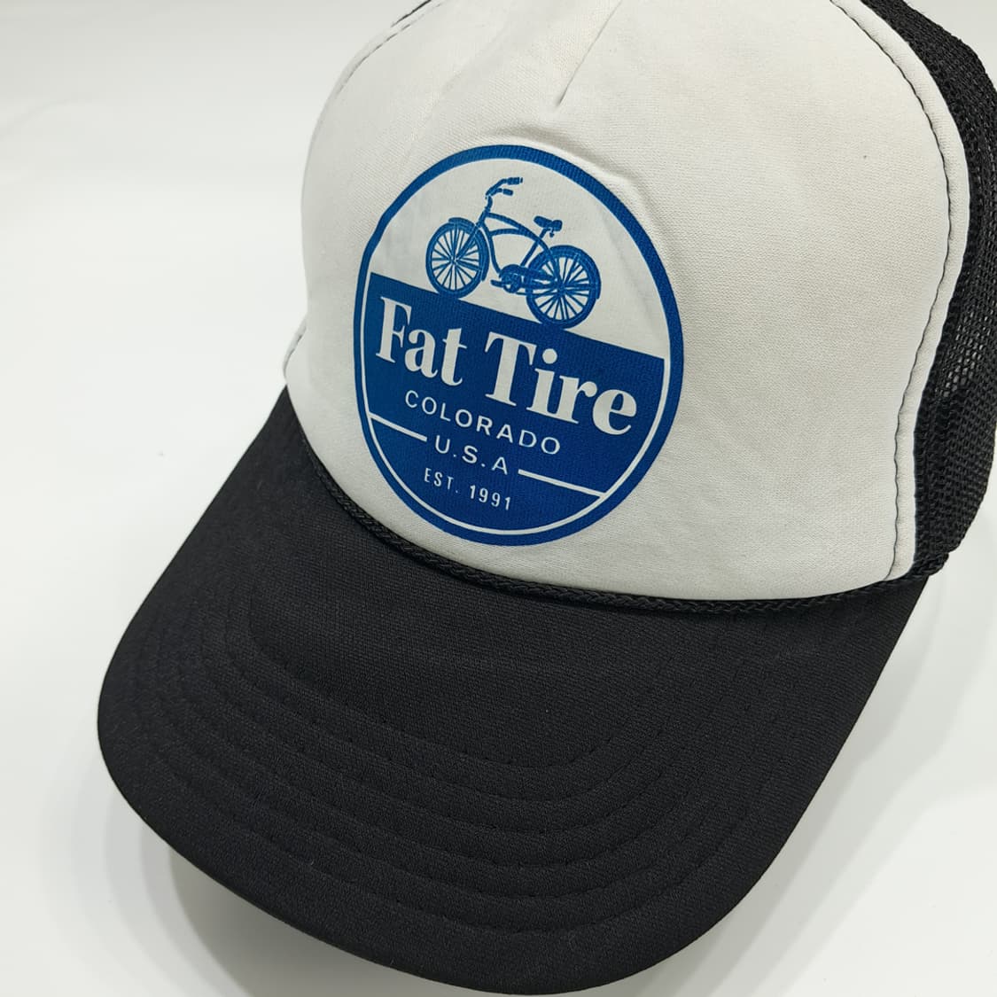 Fat Tire 바이크 로고 투톤 로프 메쉬 트러커캡 P1263 상품이미지1