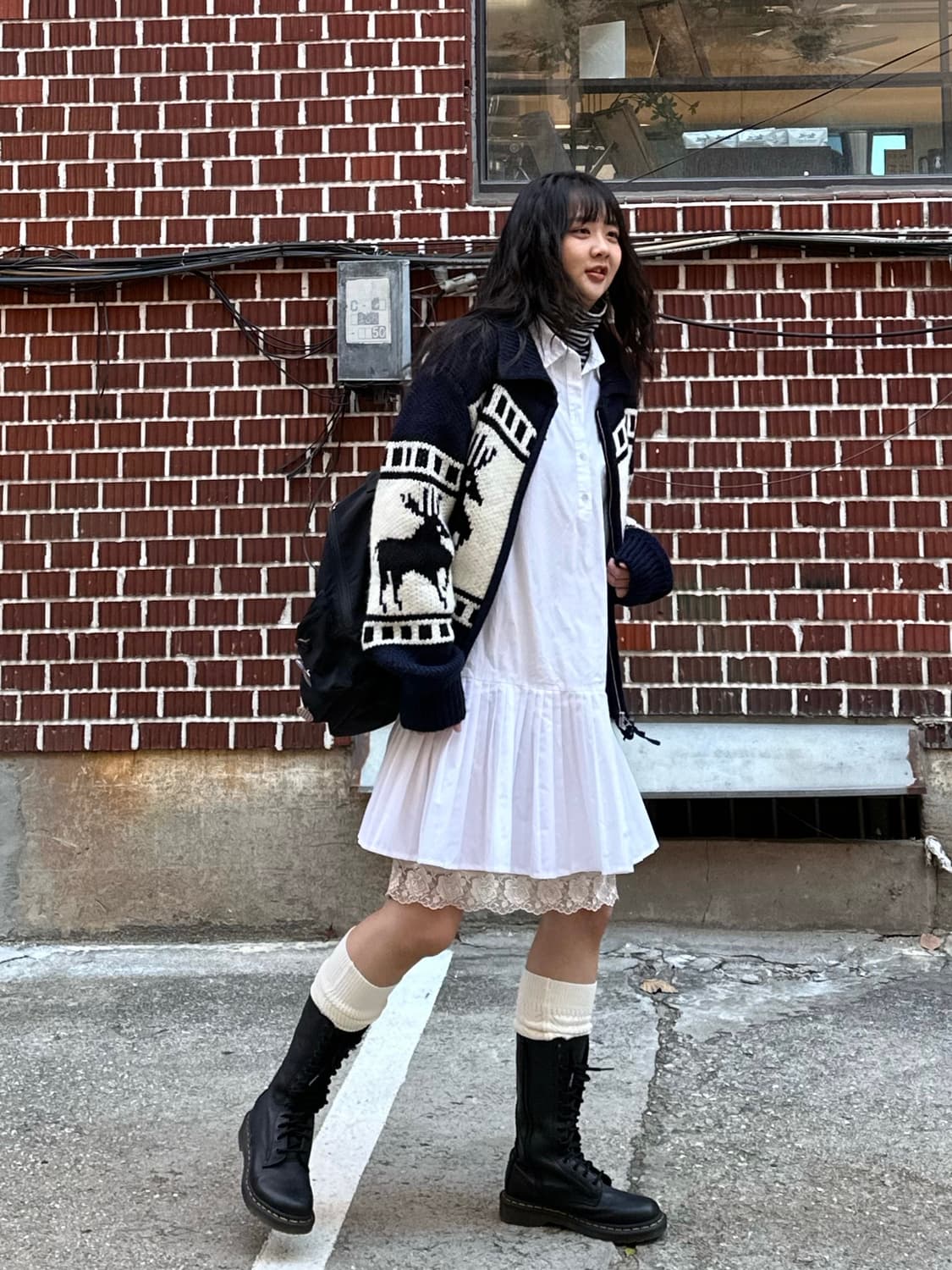 파르티멘토 니트 집업 핀턱원피스 슬립 원피스 코디세트 상품이미지5