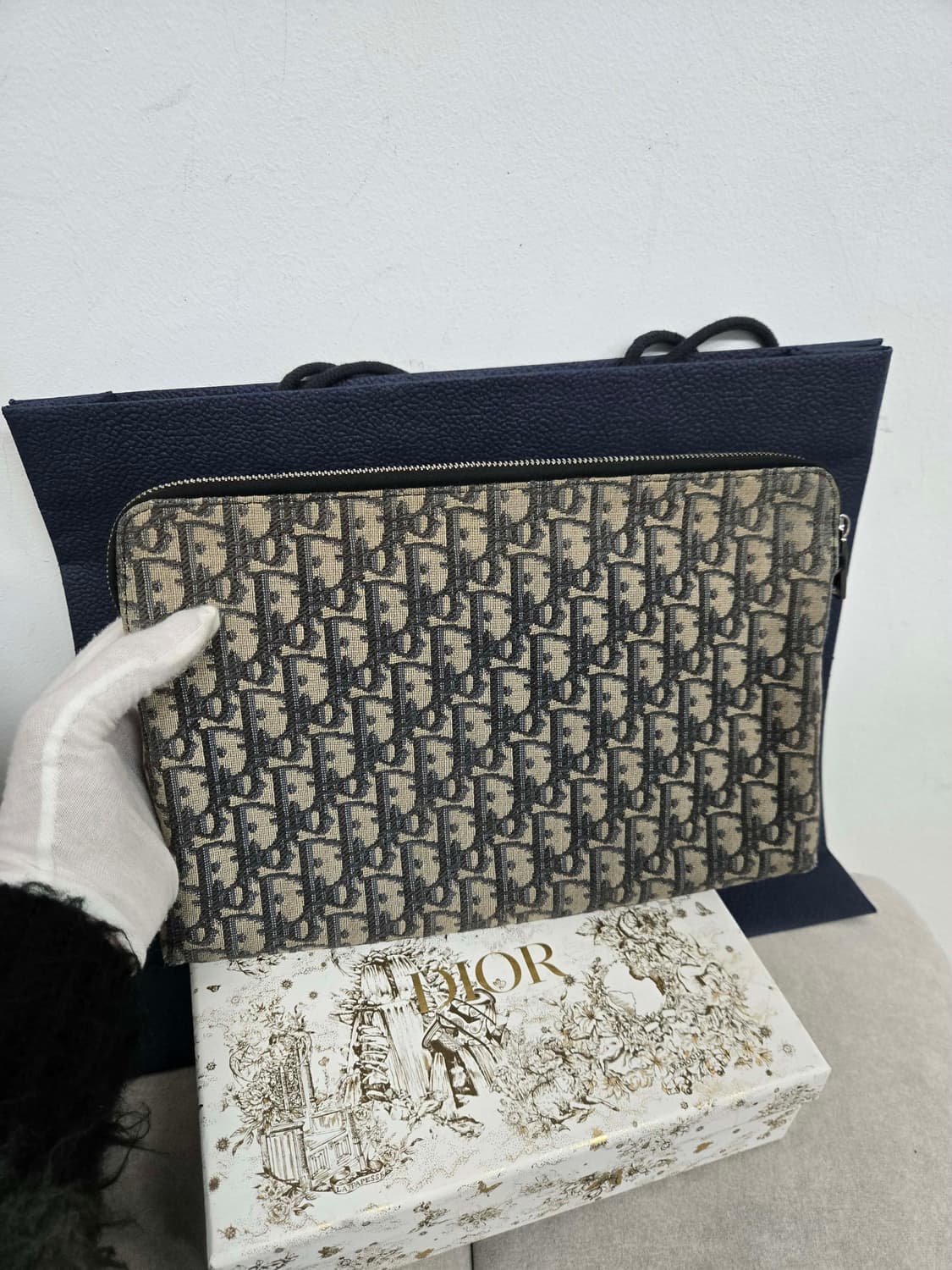 [보증서 정품] 디올 오블리크 아이패드 클러치백 상품이미지3