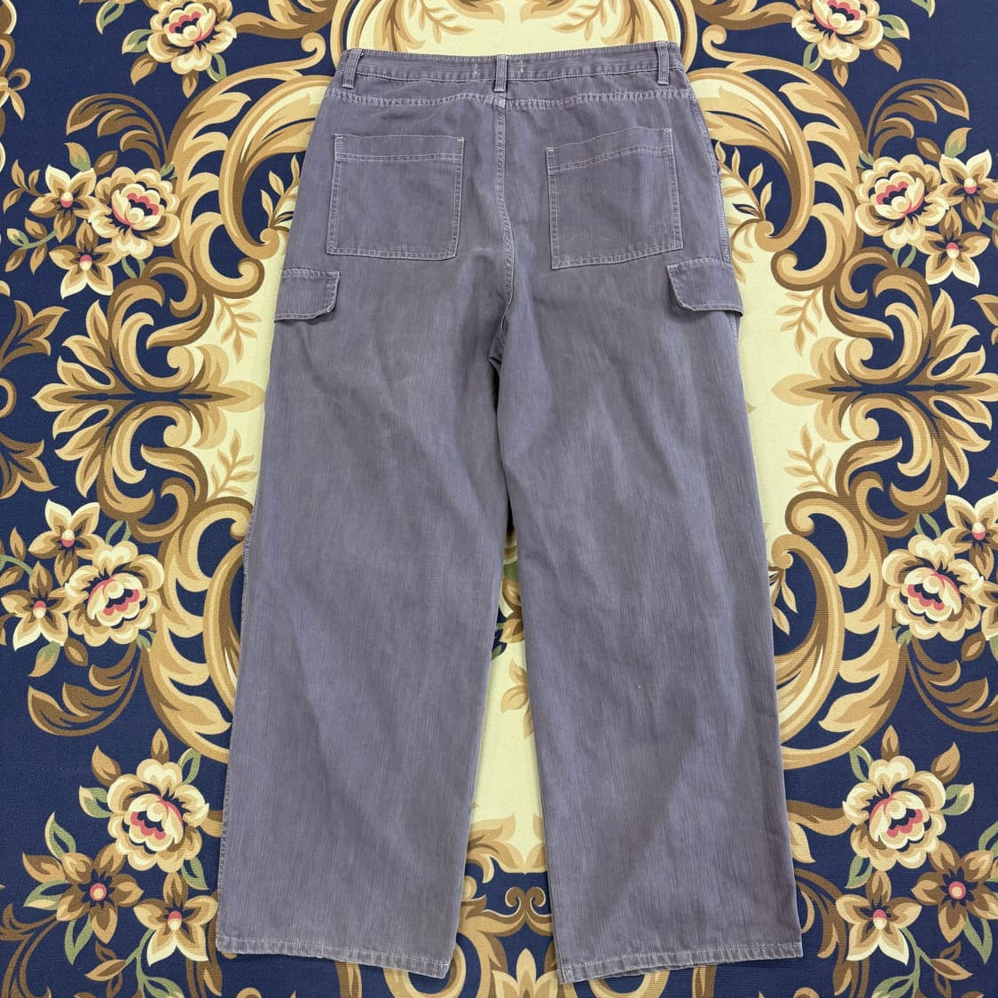 (L)어널러코드 ANOLORCODE 카고데님팬츠(퍼플) 상품이미지4