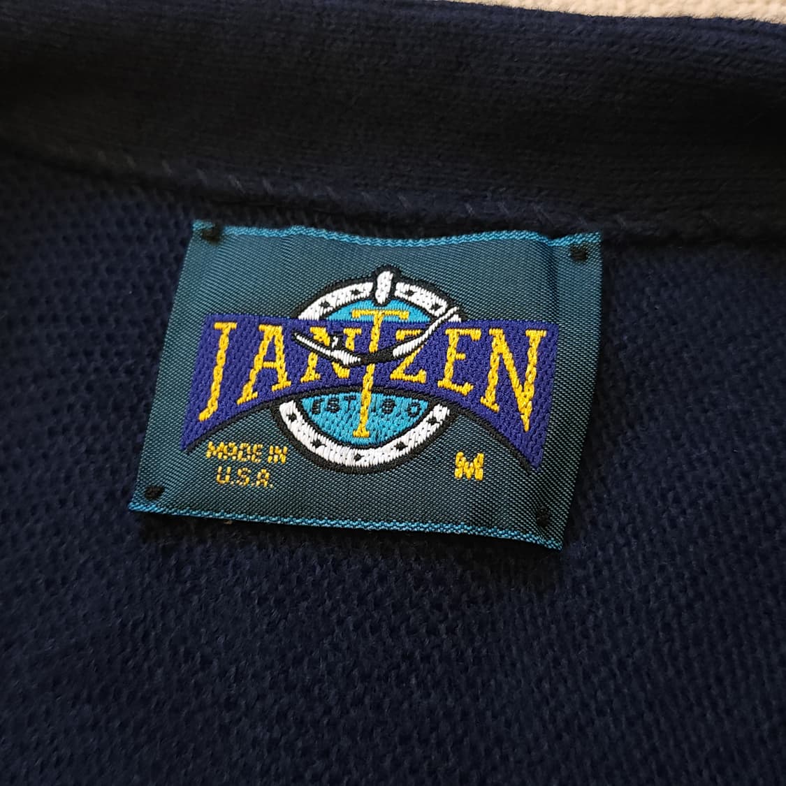 90s 아메리칸 빈티지 가디건 브이넥 가디건 버튼 클로져 네이비 M 상품이미지4