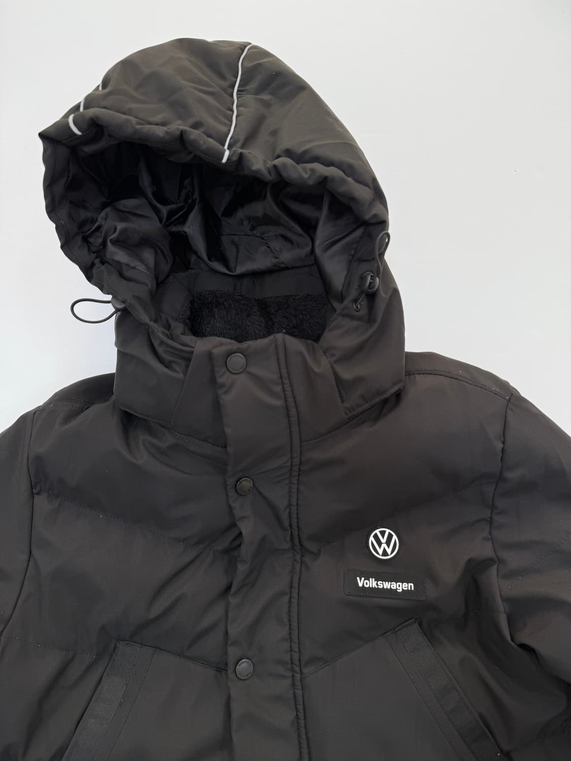 폭스바겐 블랙 롱패딩 상품이미지5