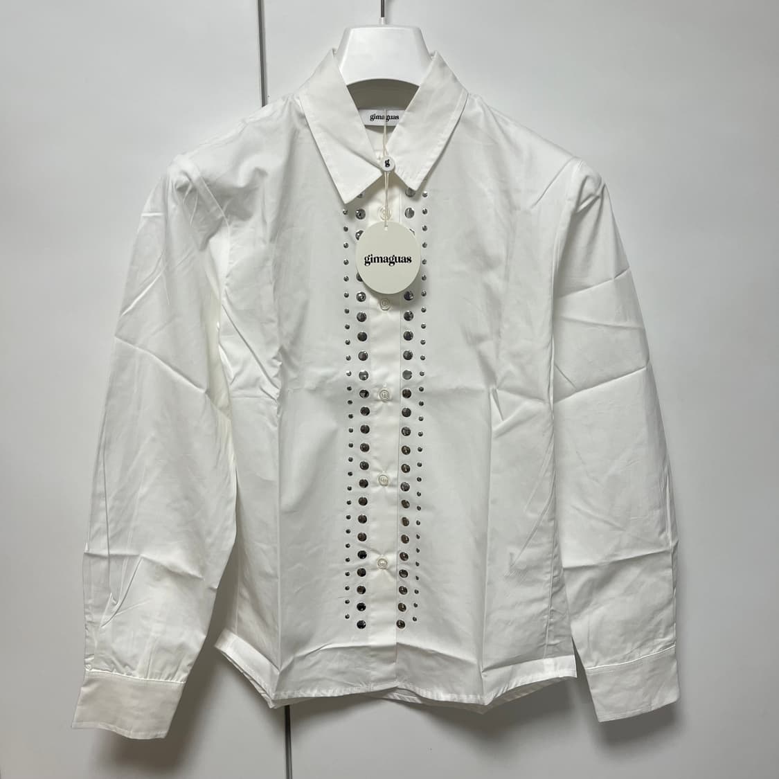 [S,M]기마구아스 Sky 스터드 셔츠/화이트 상품이미지1