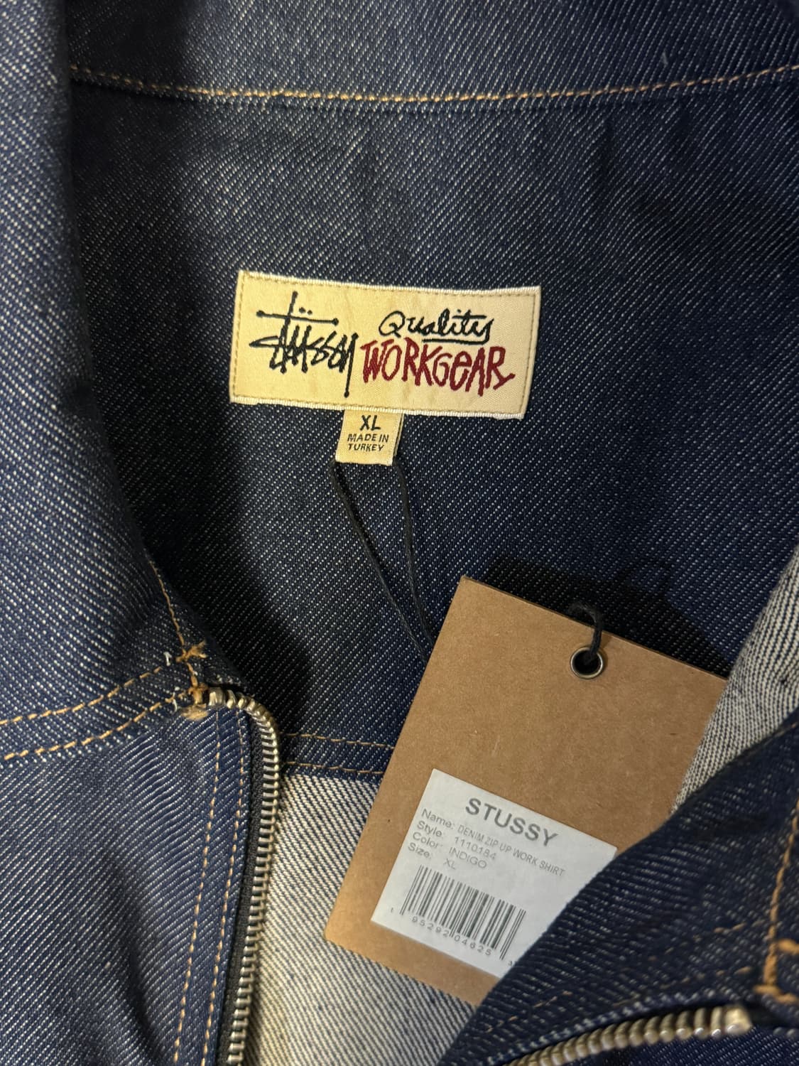스투시 데님 집업 워크 자켓 XL 상품이미지3