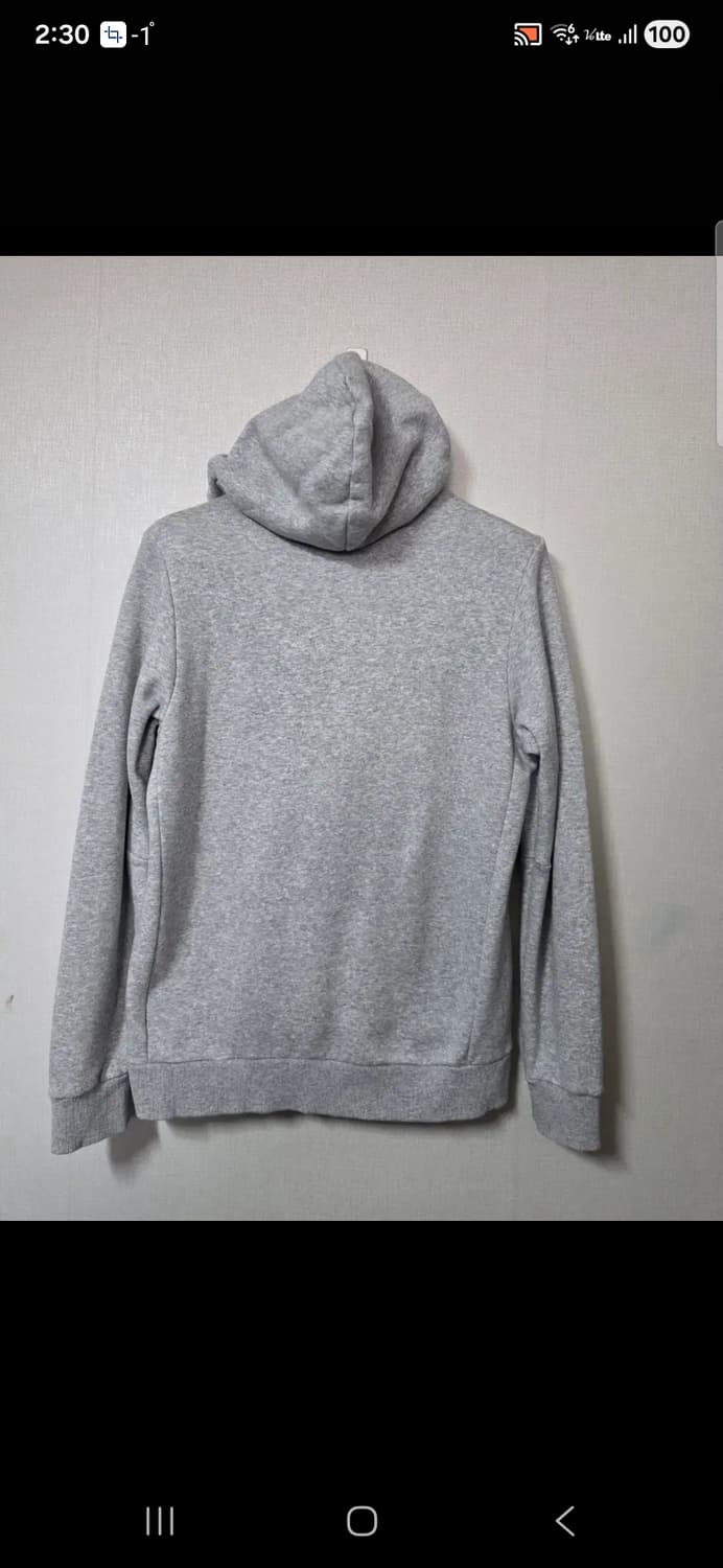 아디다스 기모 후드티 회색  사이즈 105 상품이미지2