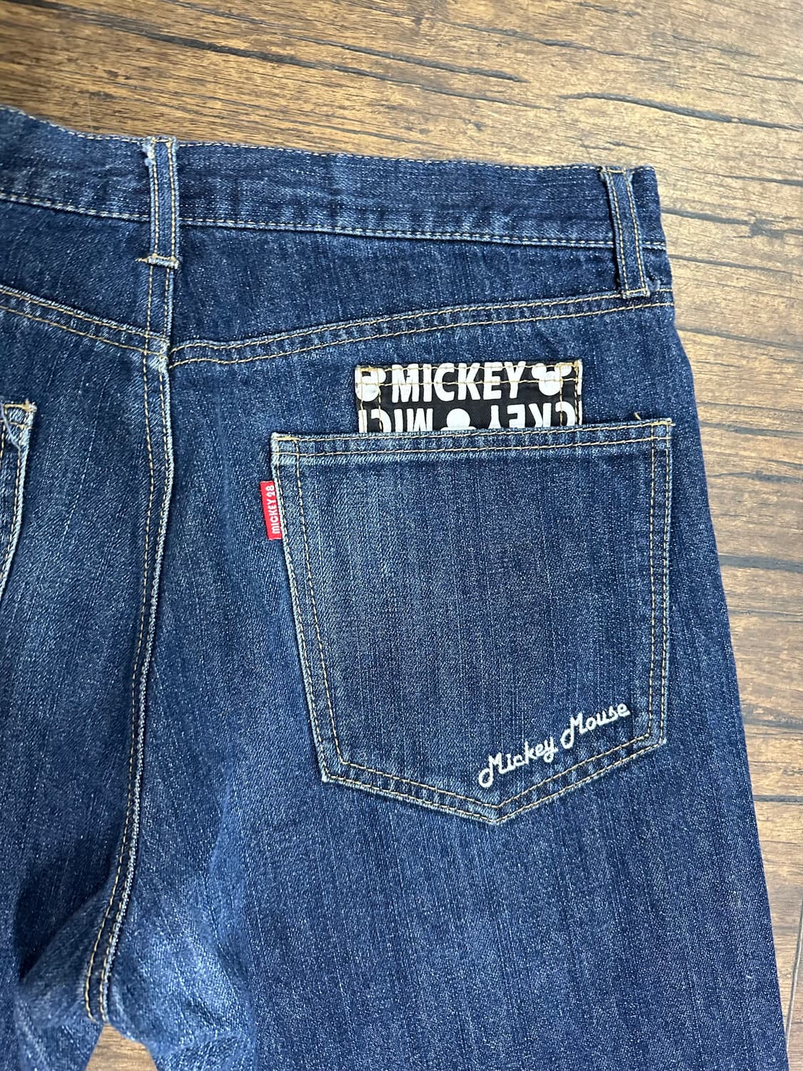 미키마우스 데님 팬츠 32사이즈 Y2K 올드스쿨 상품이미지4