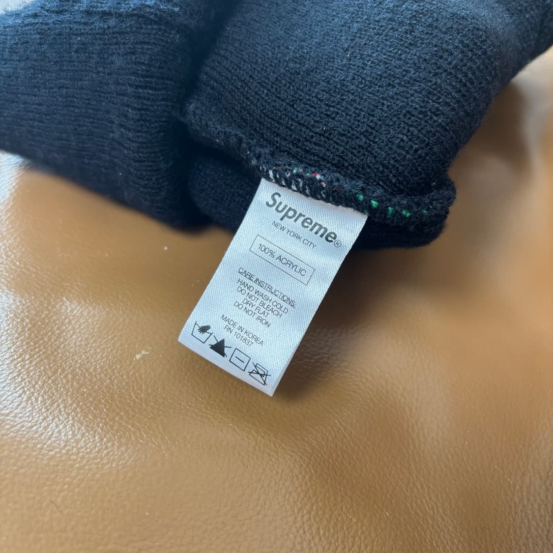 슈프림 비니 모자 체리 블랙 상품이미지8