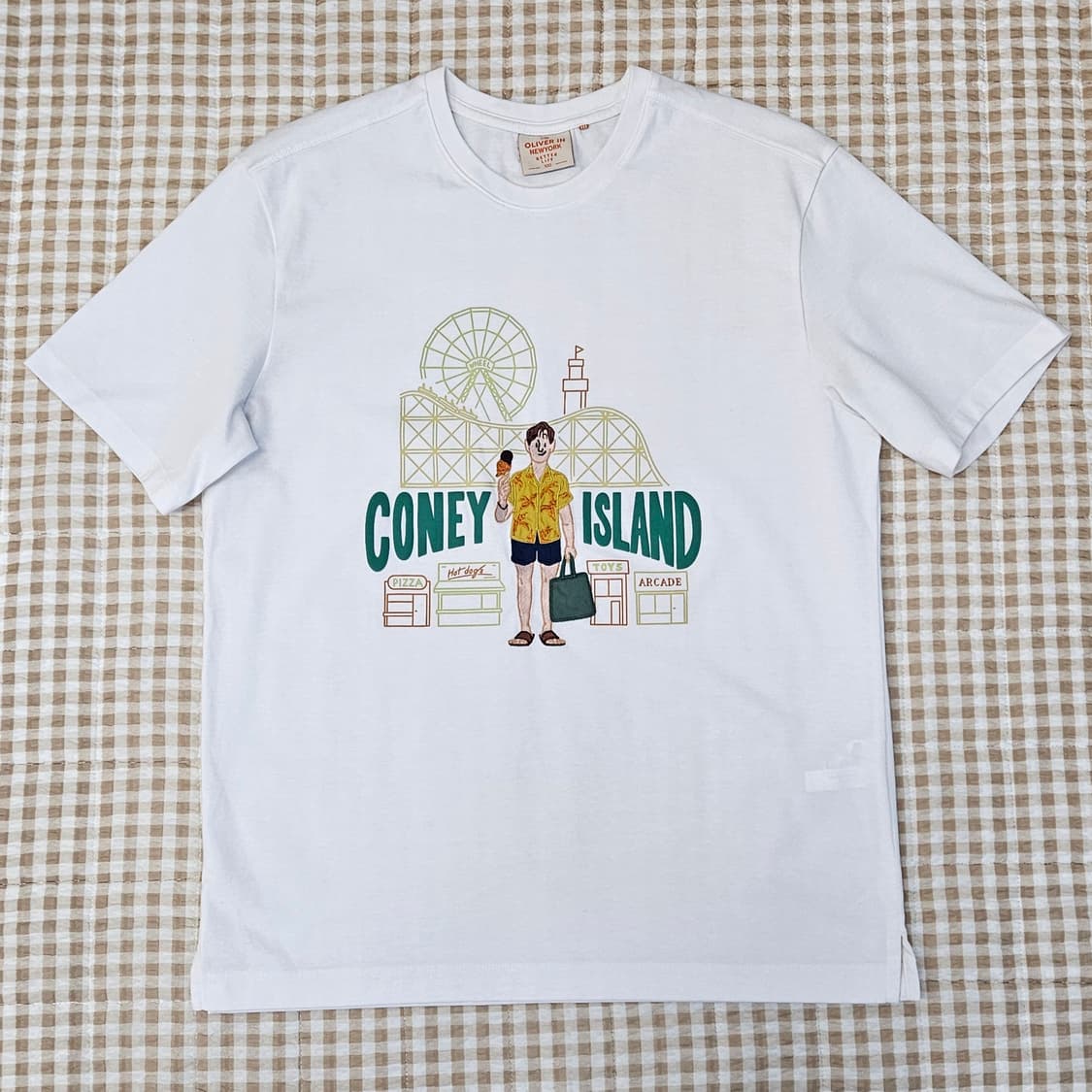 올젠 반소매 면티 남자100 상품이미지1