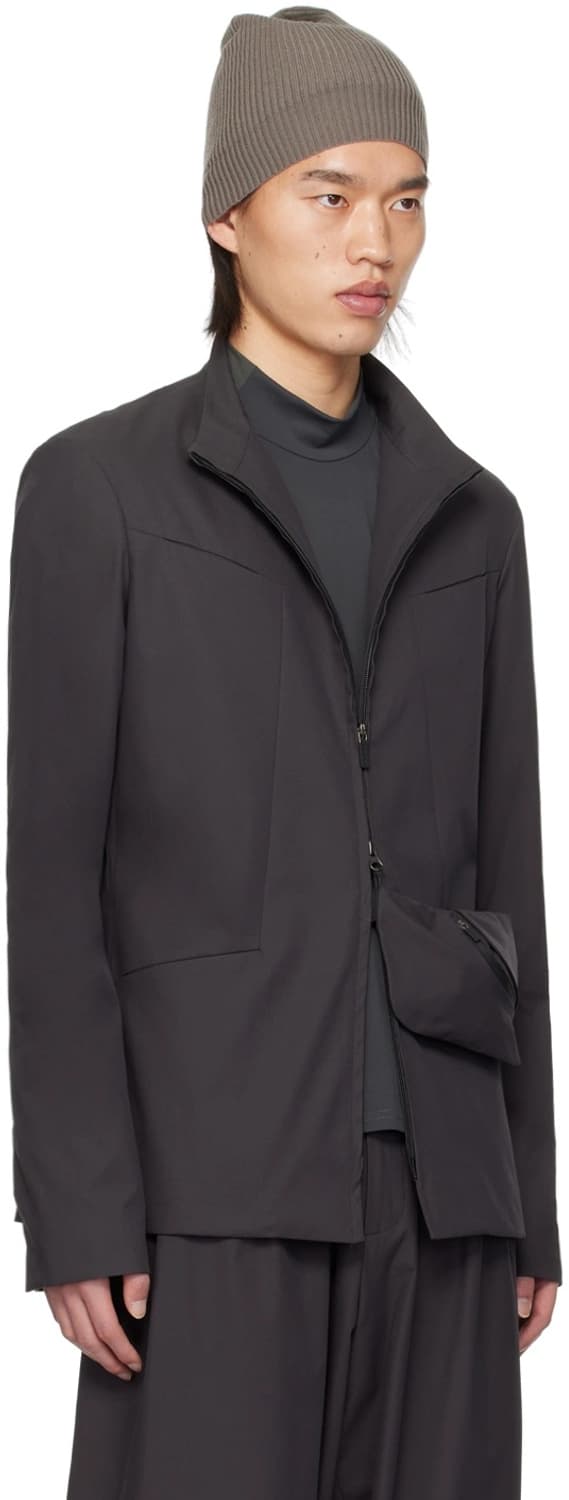 hyein seo WAIST BAG JACKET 다크그레이 상품이미지1