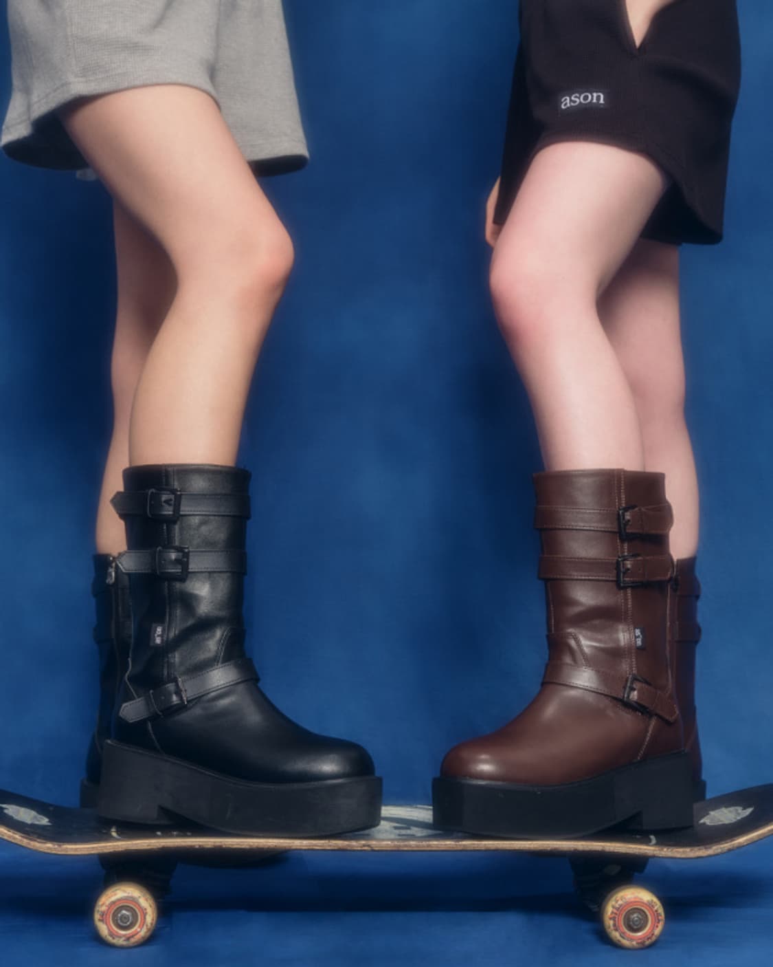애즈온 마야 미디 버클 부츠 MAYA MIDI BUCKLE BOOTS 상품이미지1