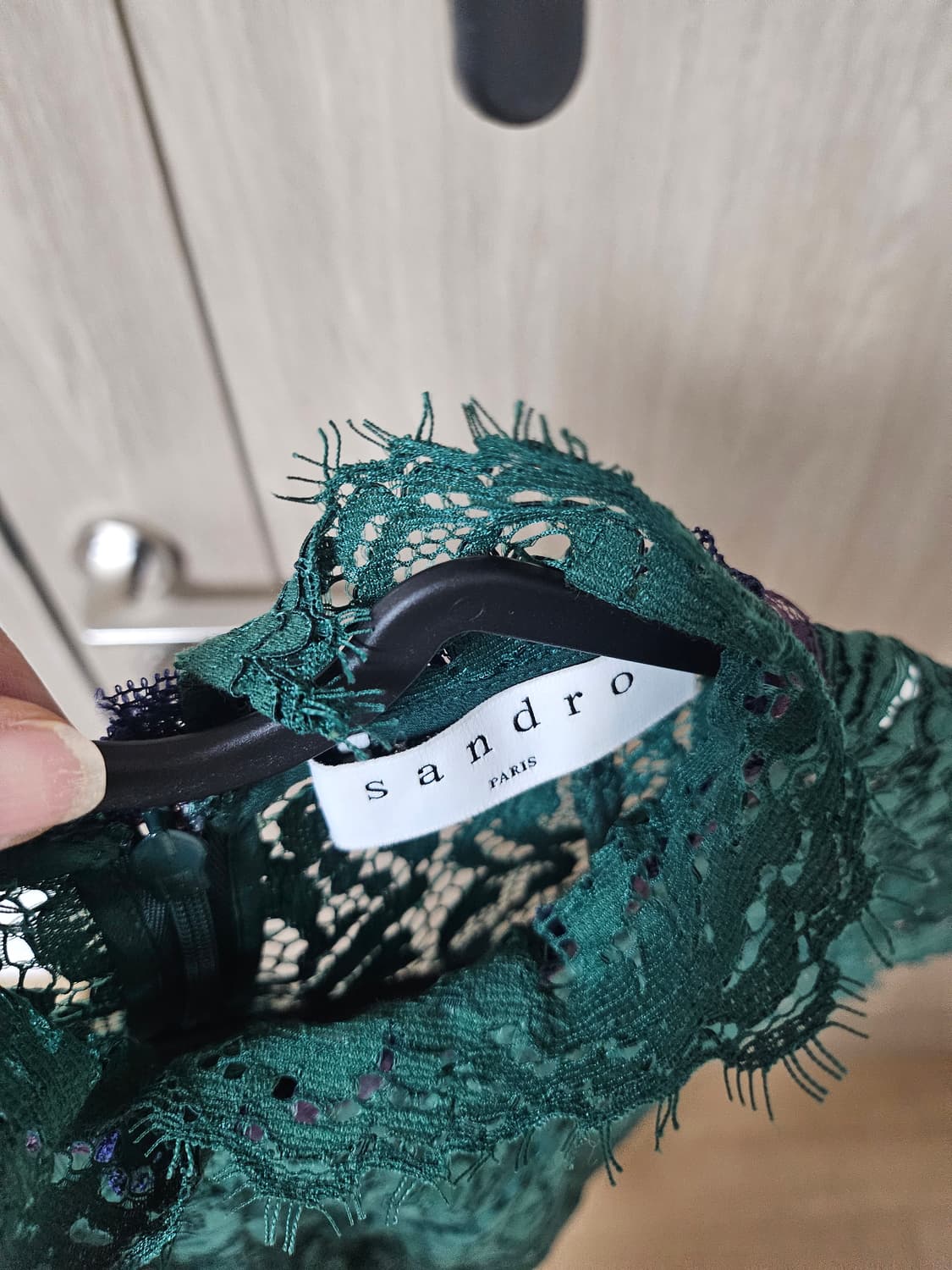 산드로 그린 레이스 원피스 43 점프슈트 상품이미지2