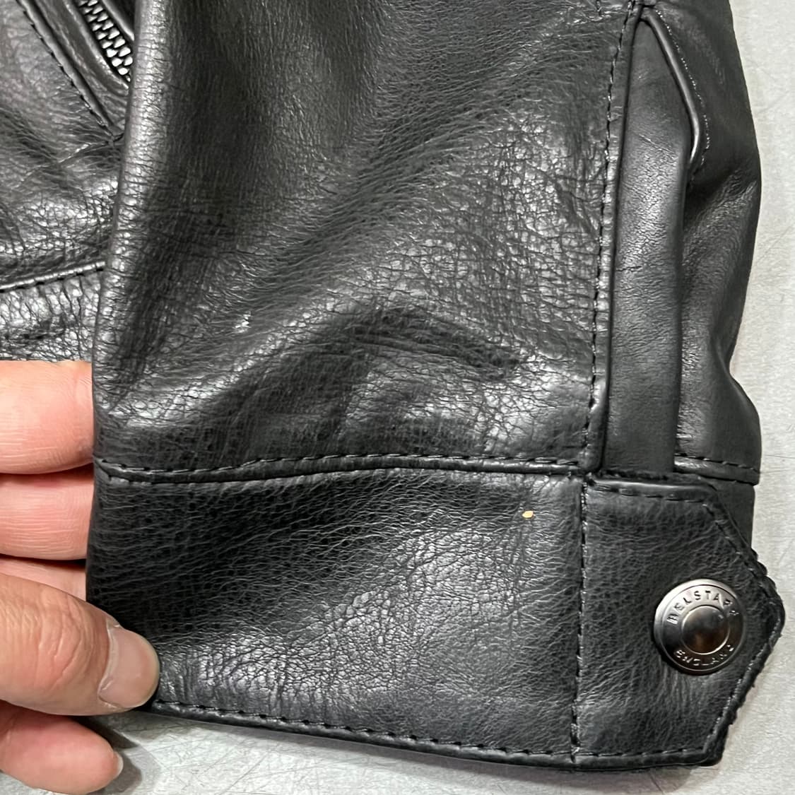  벨스타프 갱스터 레더 바이커 자켓 y15726 상품이미지4