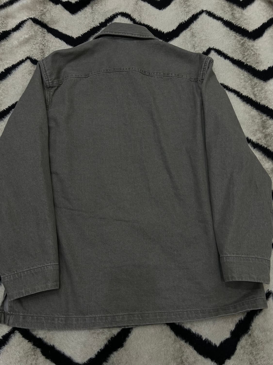 [L]유니클로U 데님 셔츠 자켓/그레이 상품이미지3