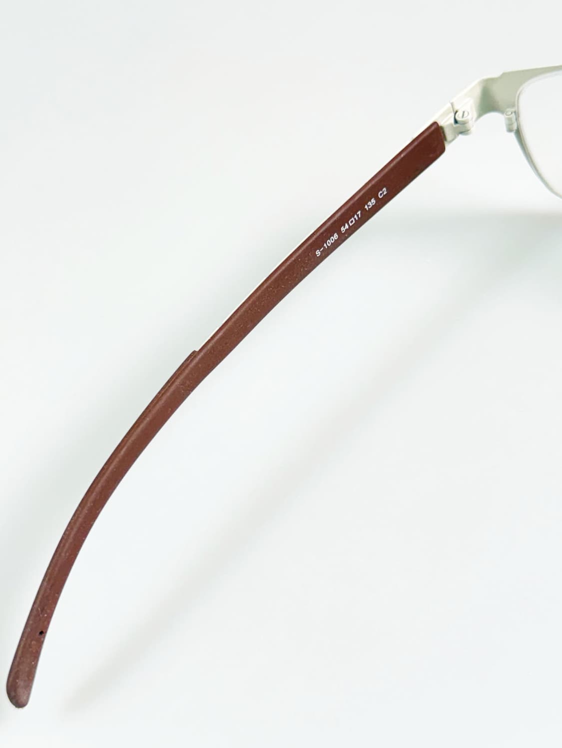 SOUL MATE 브라운 메탈 스퀘어 글리터 프레임 빈티지 안경 상품이미지7