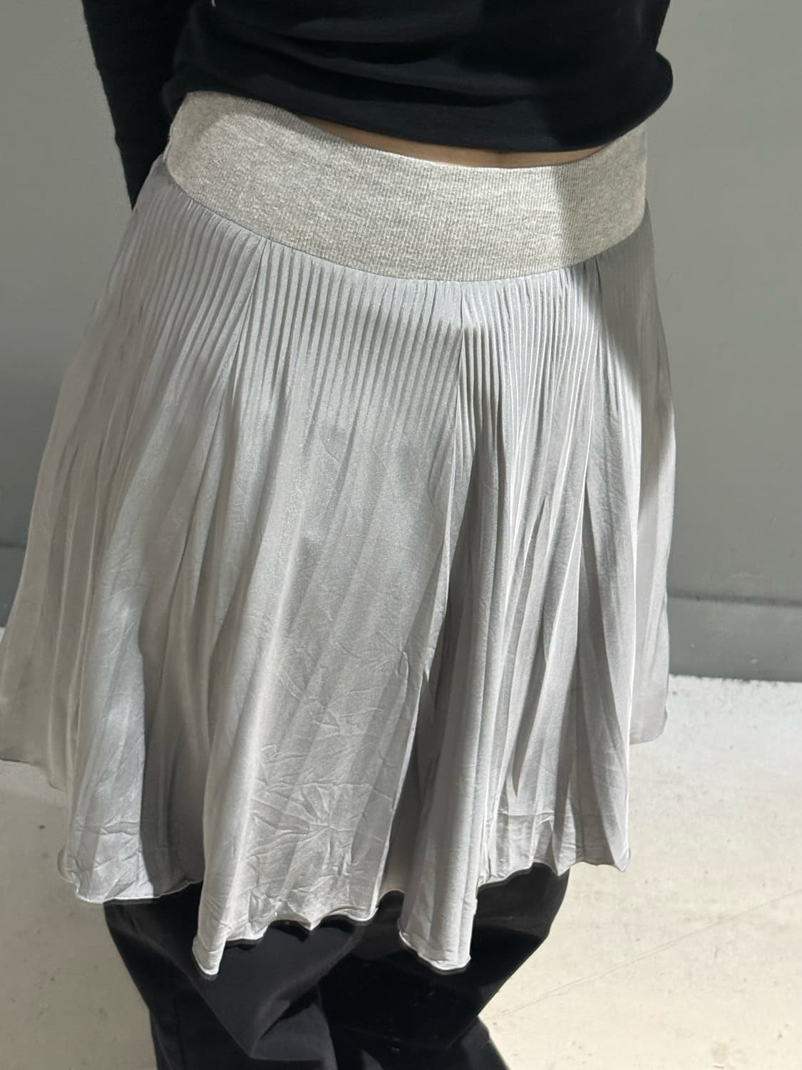 banding detail pleats skirt 상품이미지3