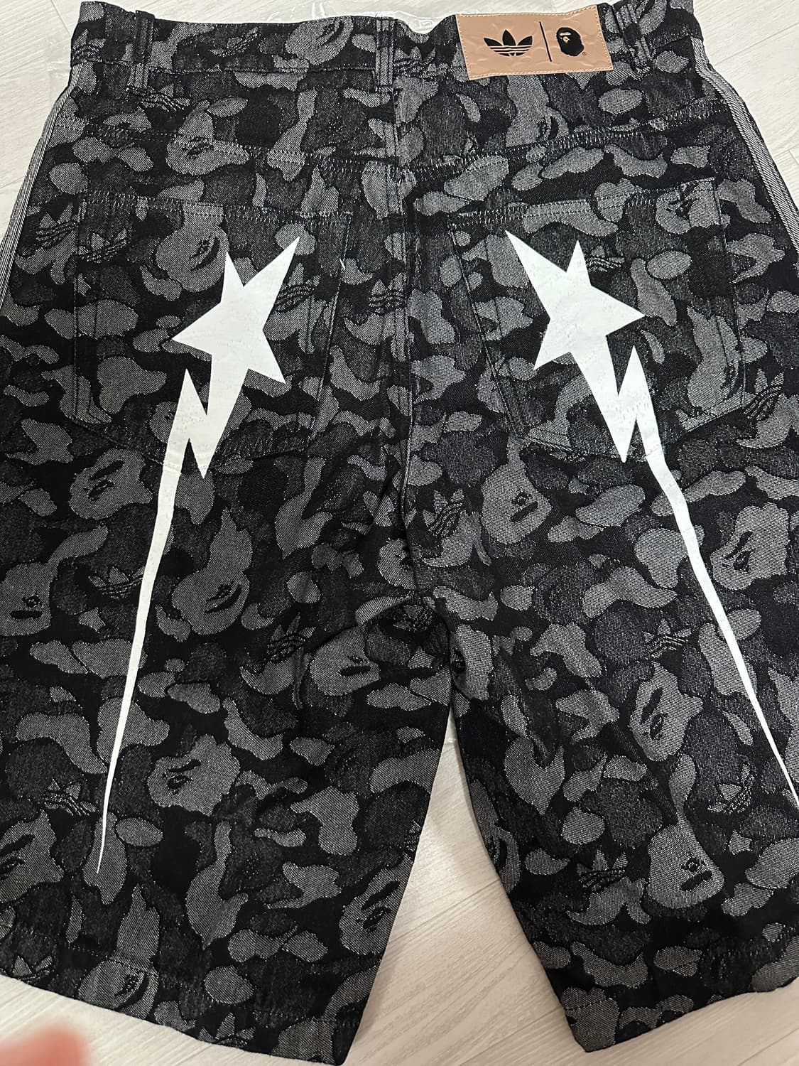 베이프 아디다스 데님 쇼츠 KR L 상품이미지3