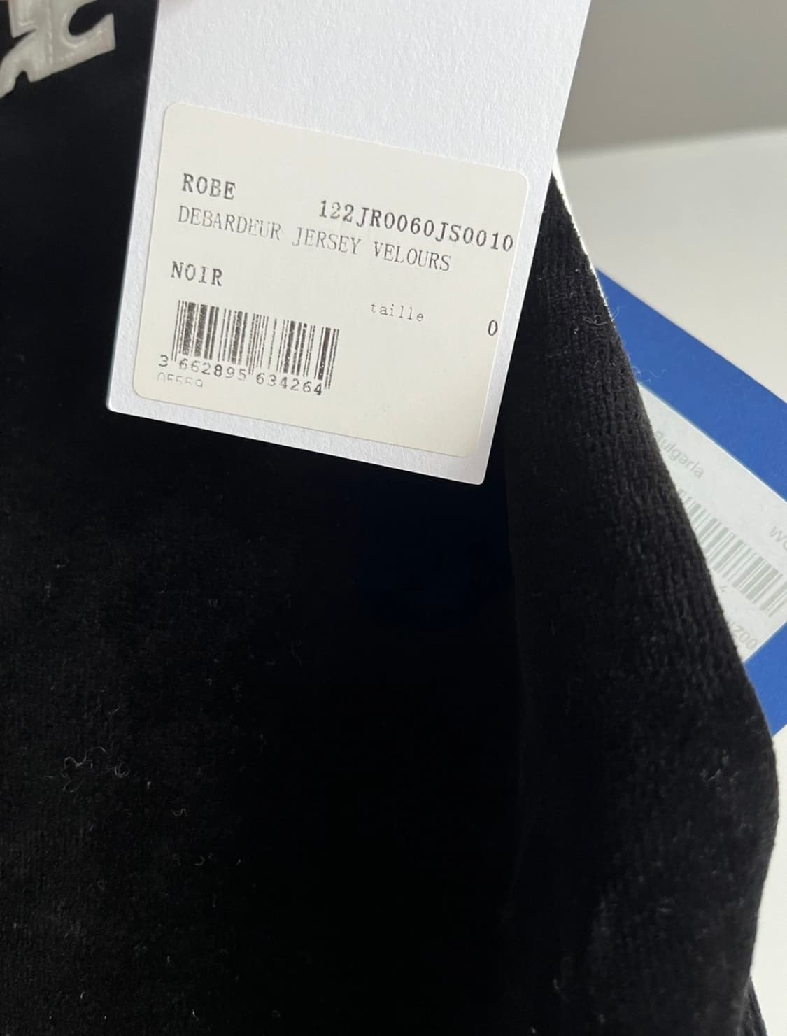 꾸레쥬 콘트라스트 벨벳원피스 0 새상품 courreges velour 상품이미지6