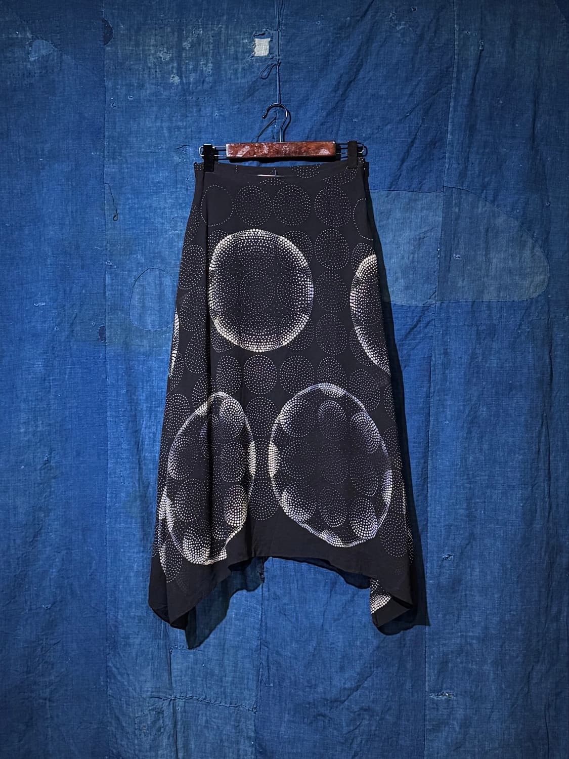 24inch ) MAX MARA Dot Circle Silk Skirt 상품이미지1
