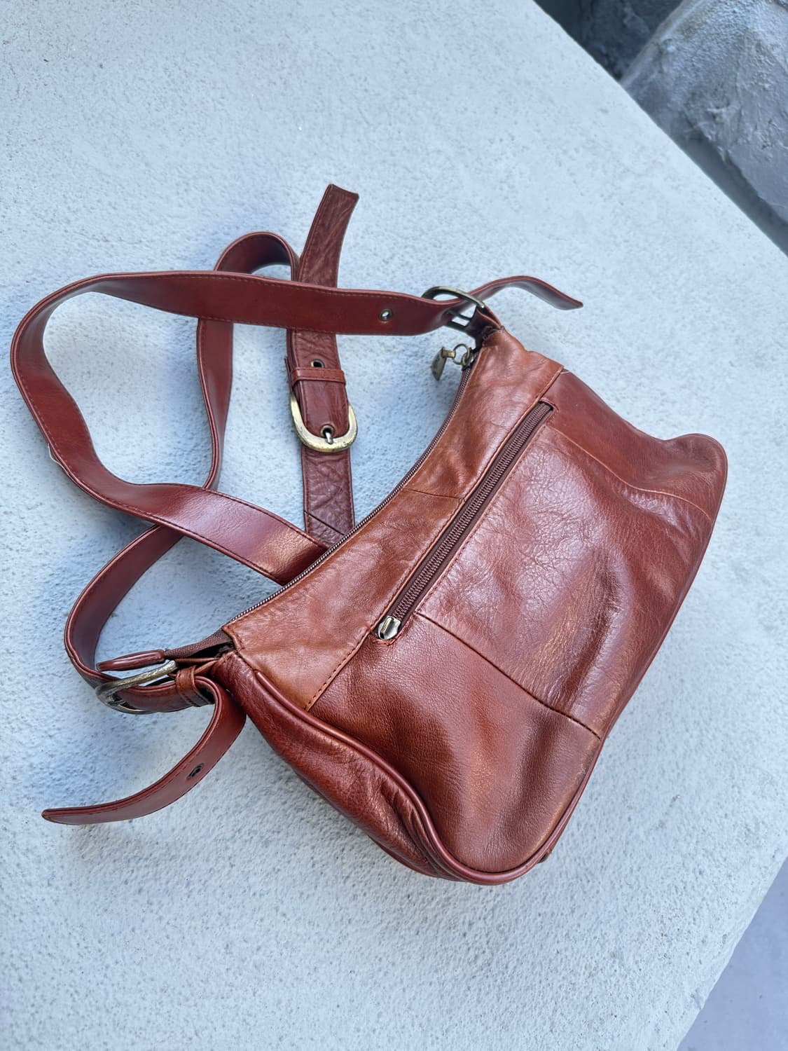 Vintage asile brown shoulder bag 상품이미지5