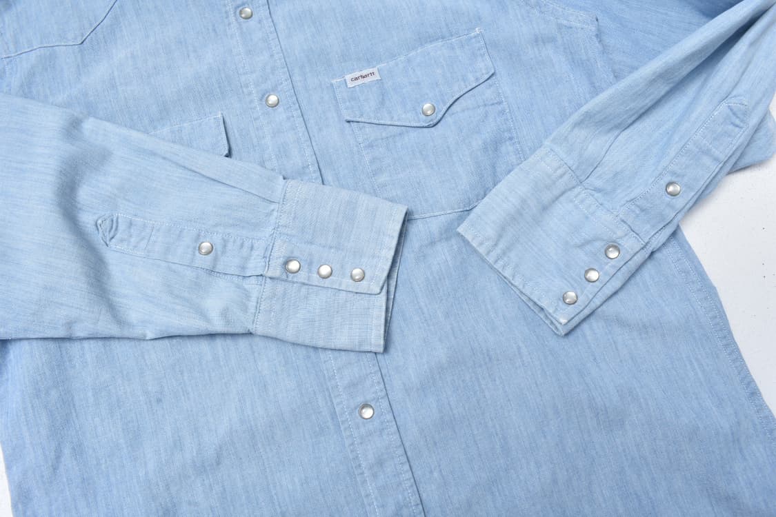 90S 칼하트 샴브레이 웨스턴  워크셔츠 남방 N0839 상품이미지5