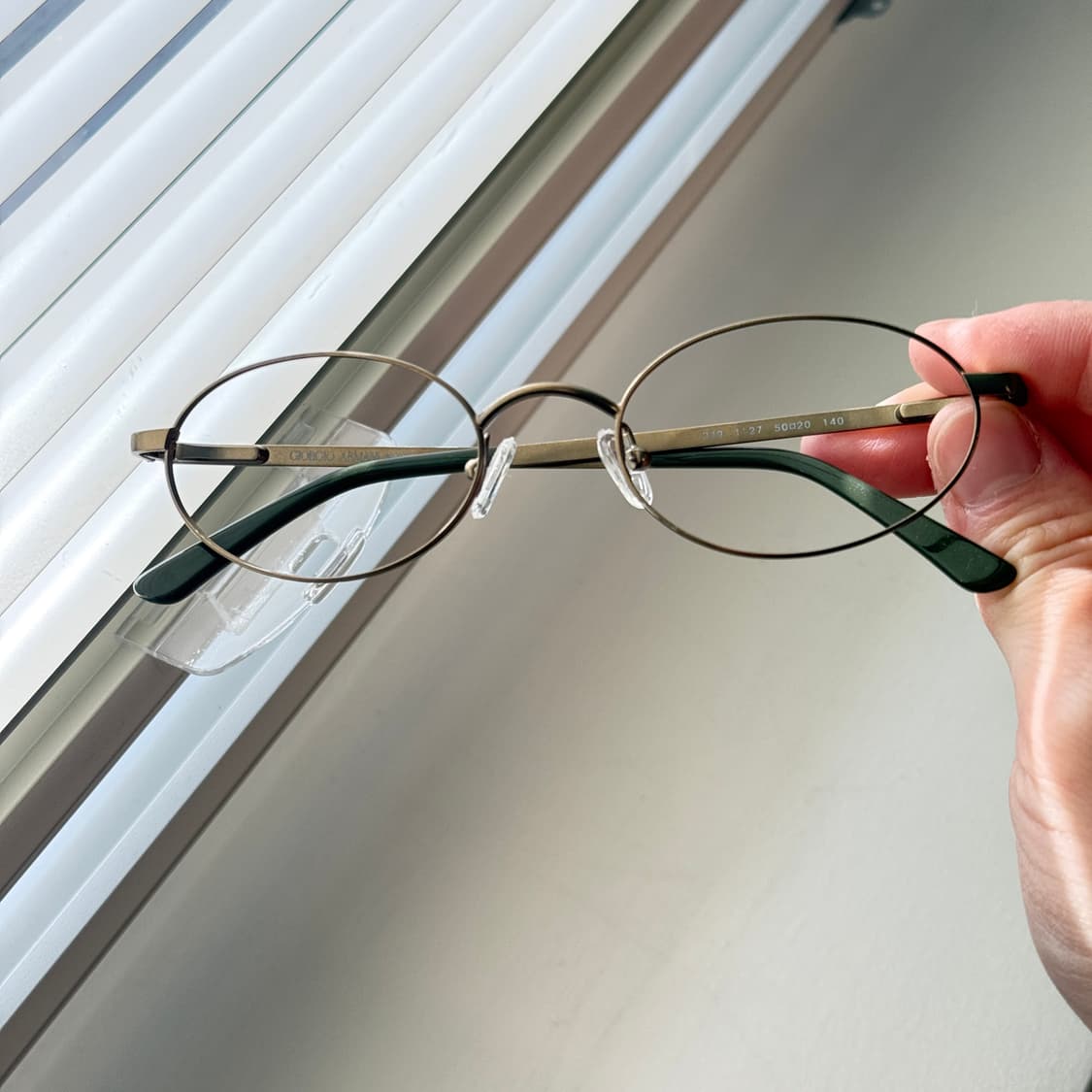 조르지오 아르마니 긱시크 빈티지 오벌형 메탈 안경 상품이미지2