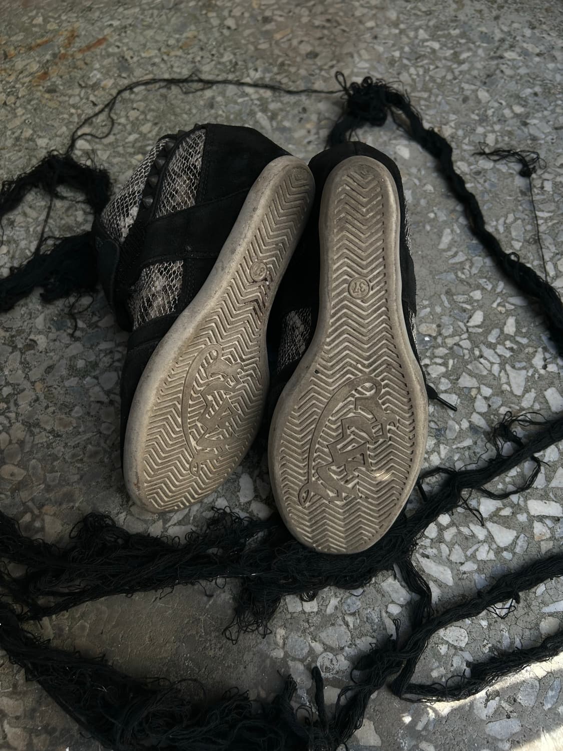 2000s ash 파이톤 스터드 하이탑 스니커즈 상품이미지4