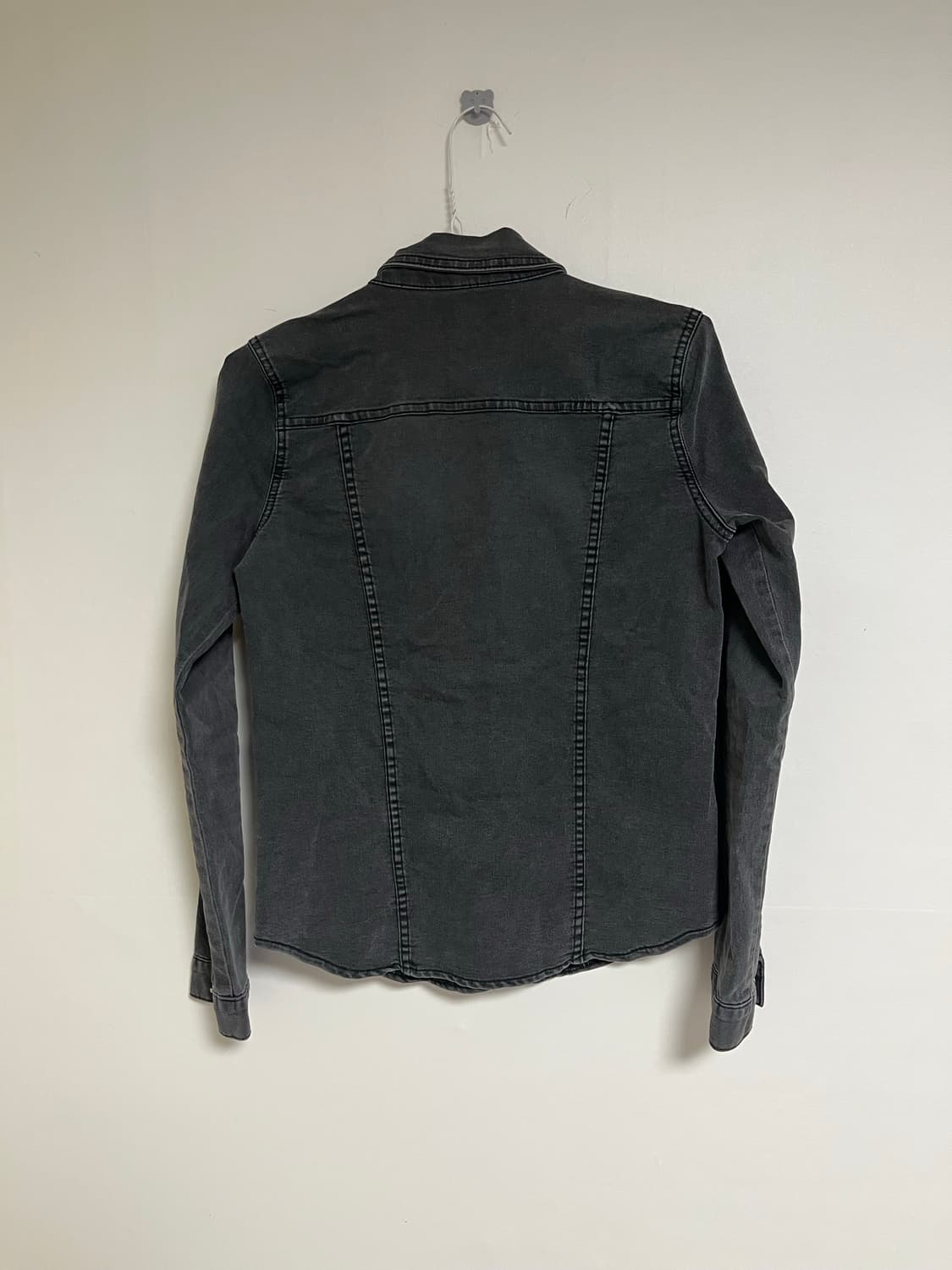 denim slim fit button shirt 상품이미지4